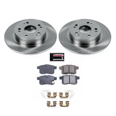 PowerStop Z17 ceramic brake pad close-up highlighting pad texture and low-dust benefit