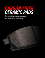 PowerStop Z36 pads installed on caliper demonstrating fitment