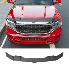 powoq front view of hood deflector showing fit and protection benefit