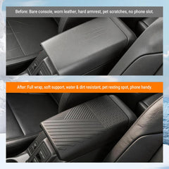 powoq in-car lifestyle shot showing comfort and preserved console appearance