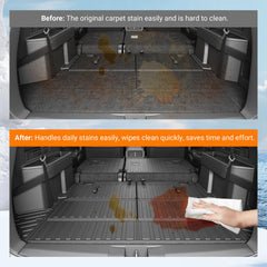powoq installed in 7-seat 4Runner cargo bay protecting floor and preventing messes