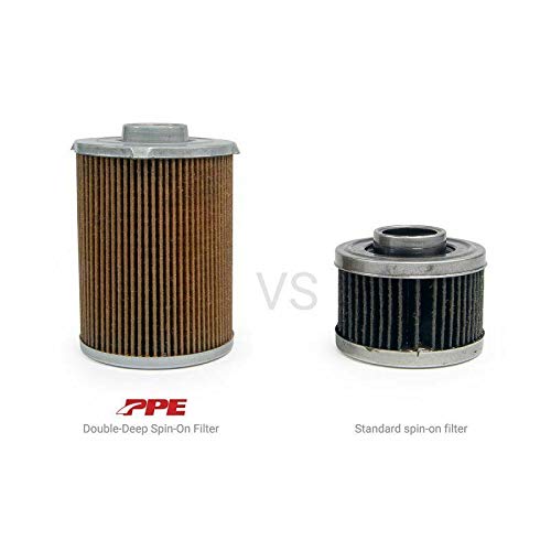 Pacific Performance Engineering oil filter installed under hood for simple replacement