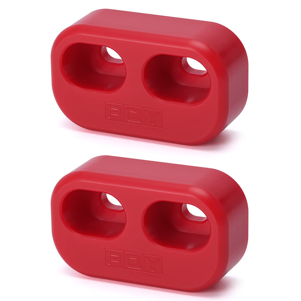 PQY front view of red door bushings showing fit and ready for installation benefit