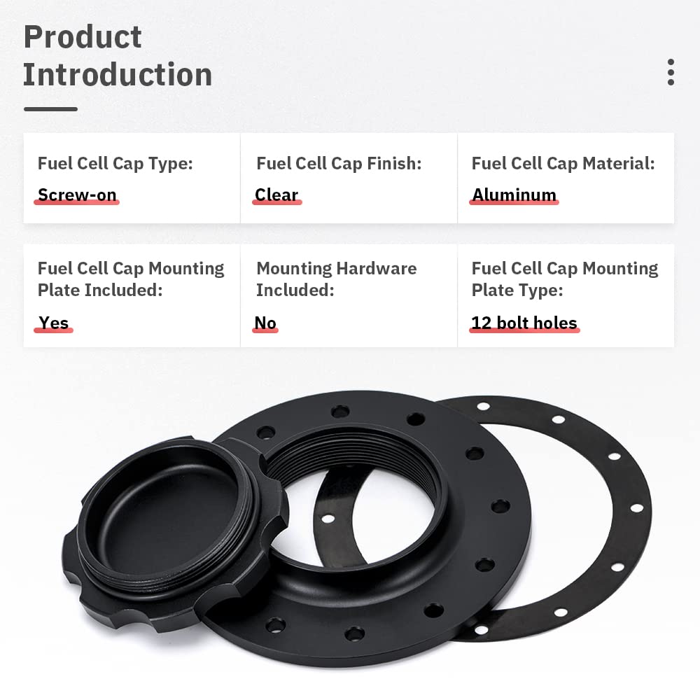 PQY fuel cap installed on a fuel cell demonstrating easier refueling access