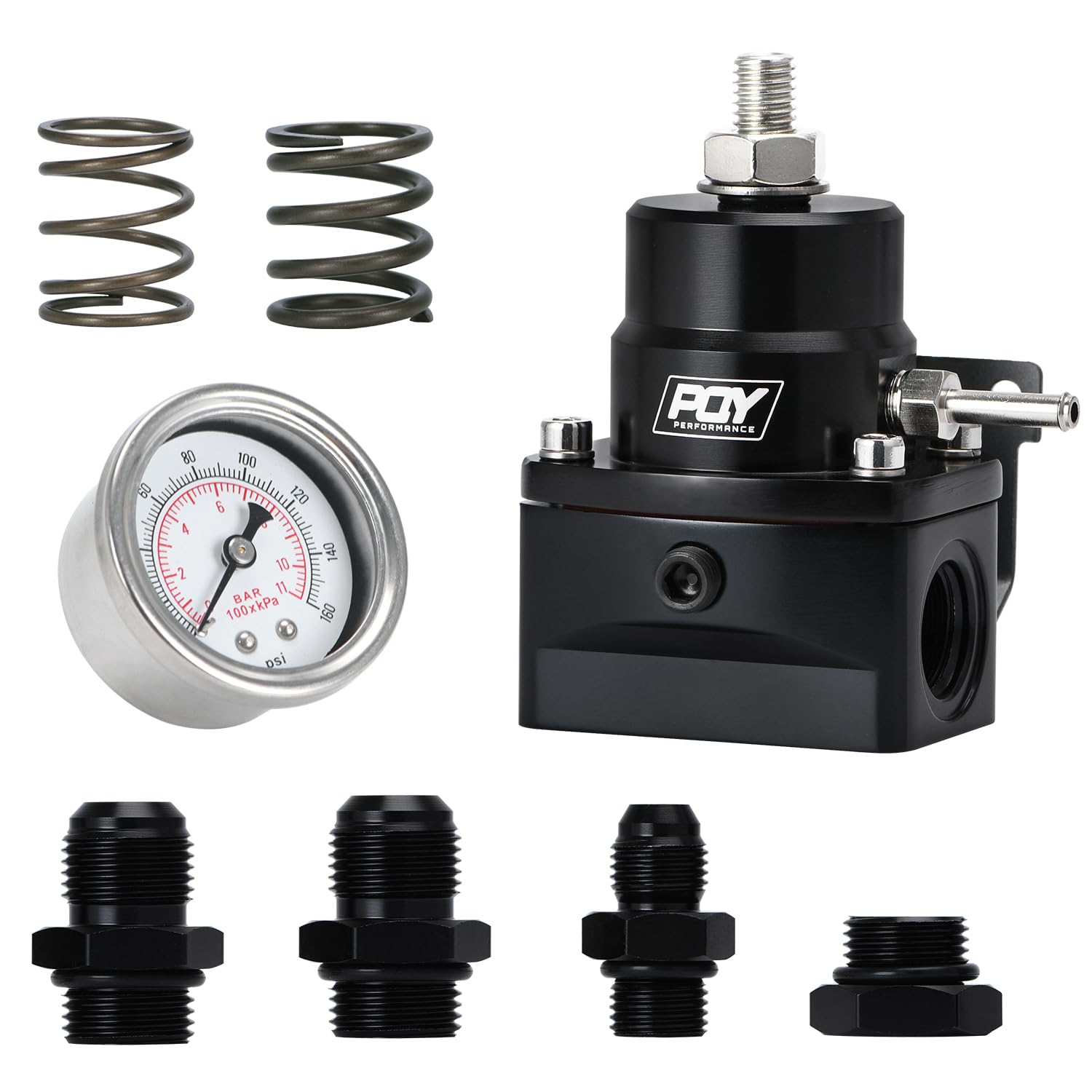 PQY regulator front profile showing AN ports and robust mounting for reliable control