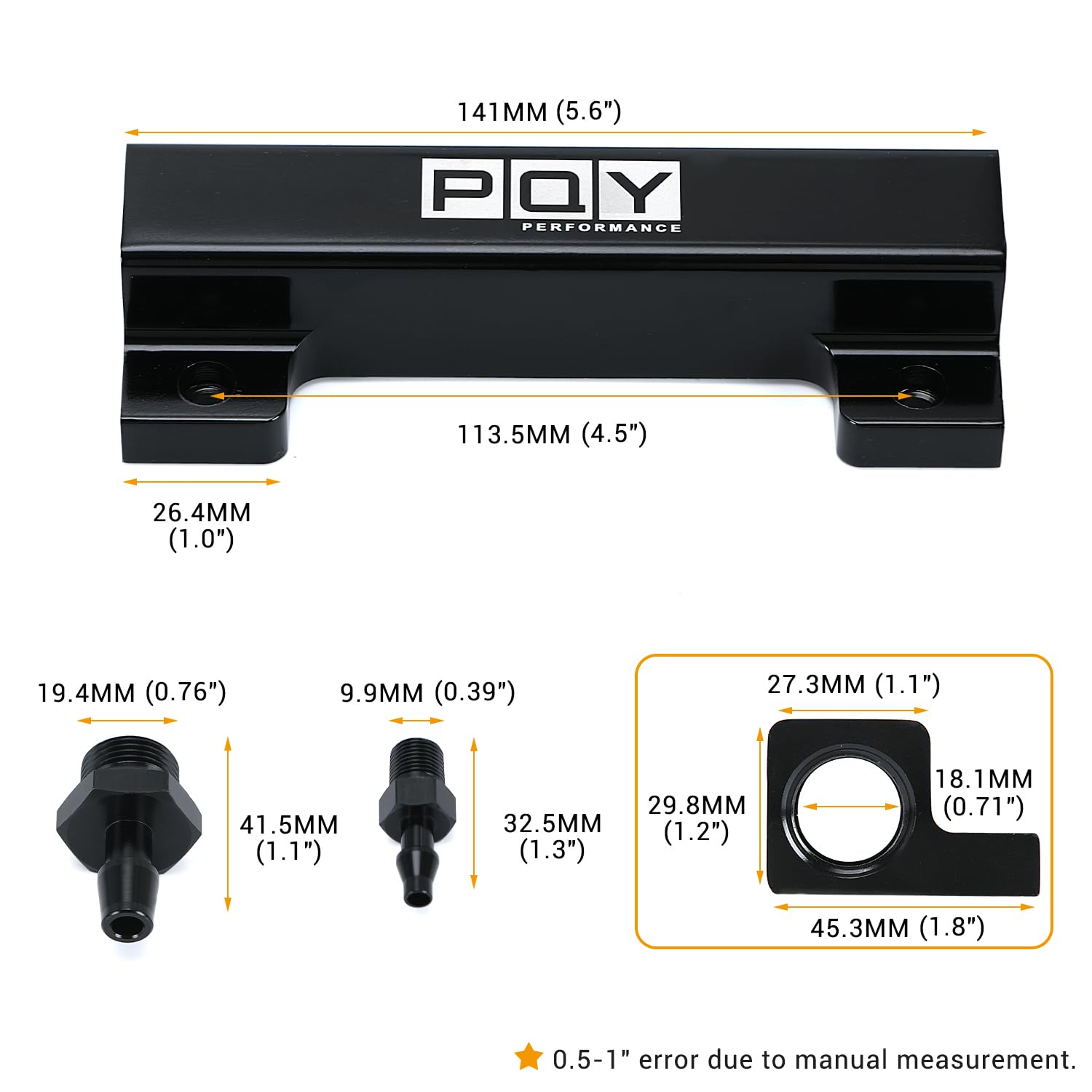 PQY vacuum block anodized finish detail showing durable surface and color choice