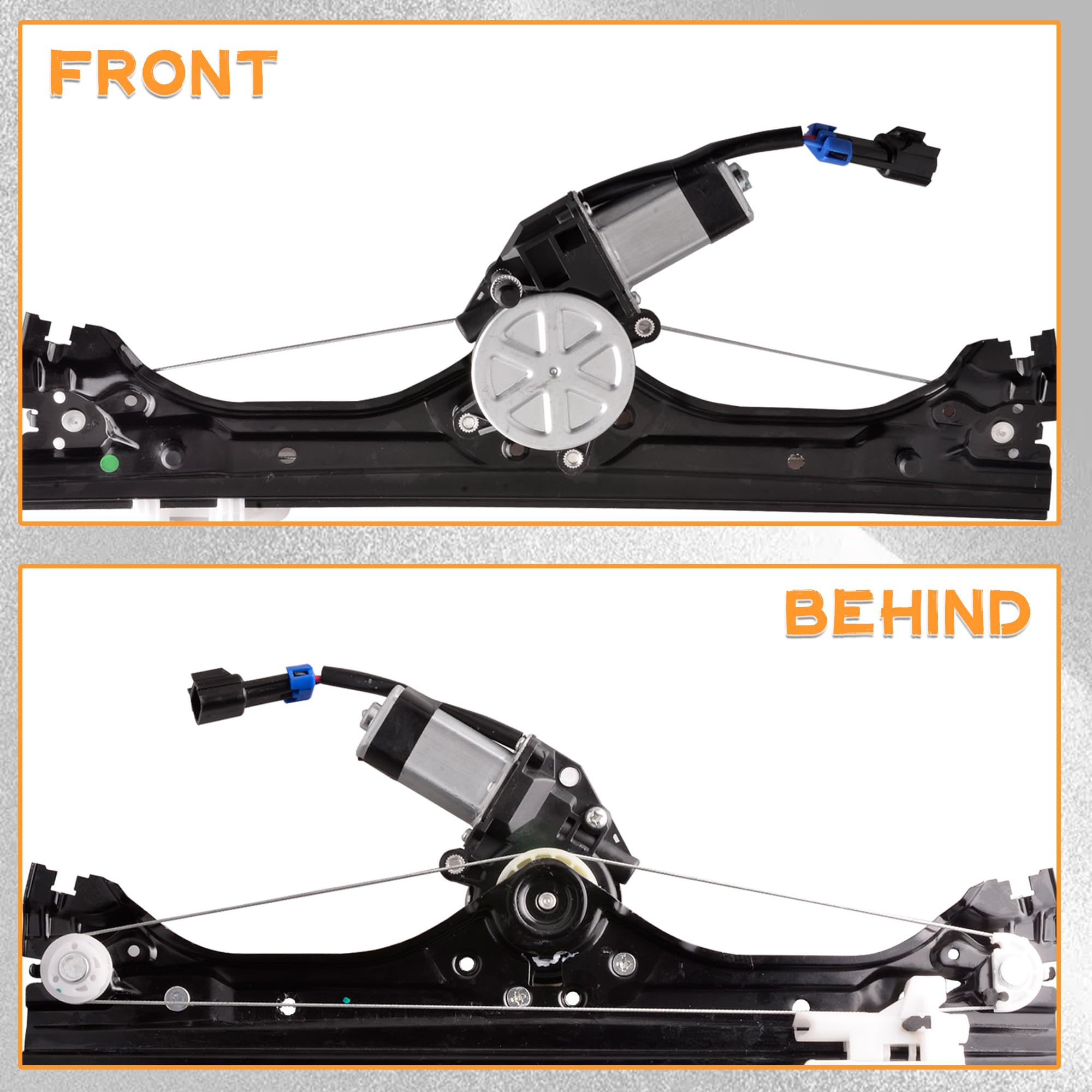 Predep regulator rail detail highlighting smooth guide and reduced noise benefit