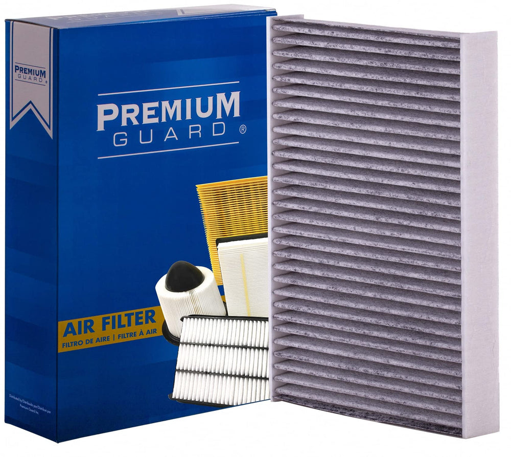 Premium Guard front packaging showing filter and branding for安心 cleaner cabin
