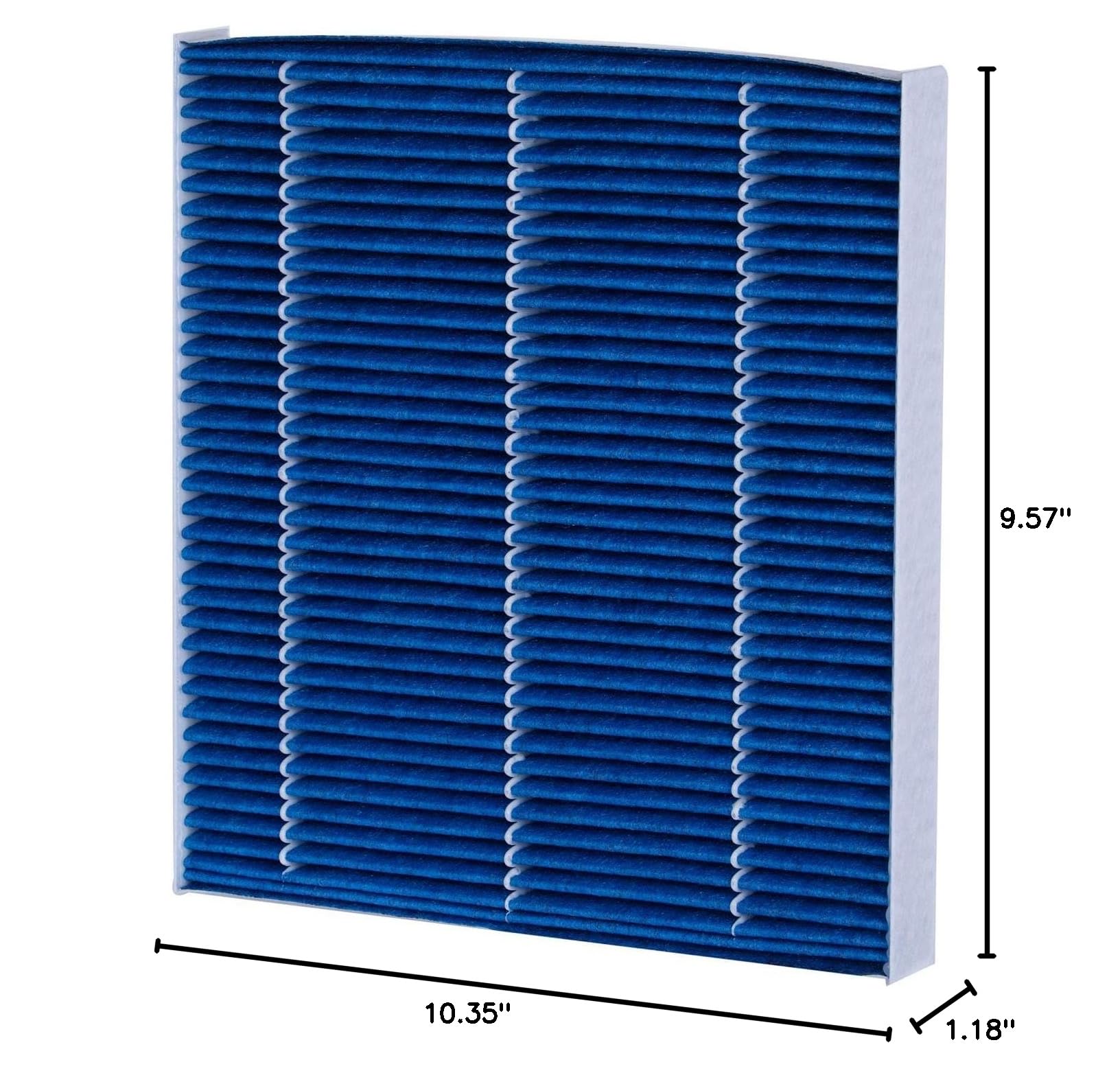 Premium Guard comparison of old and new filters emphasizing improved filtration performance