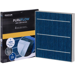 Premium Guard front packaging showing PureFlow HEPA benefits and fit for Palisade