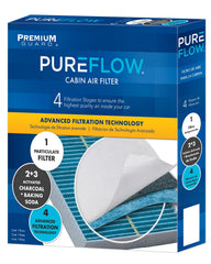 Premium Guard PUREFLOW being installed in car cabin for quick replacement benefit