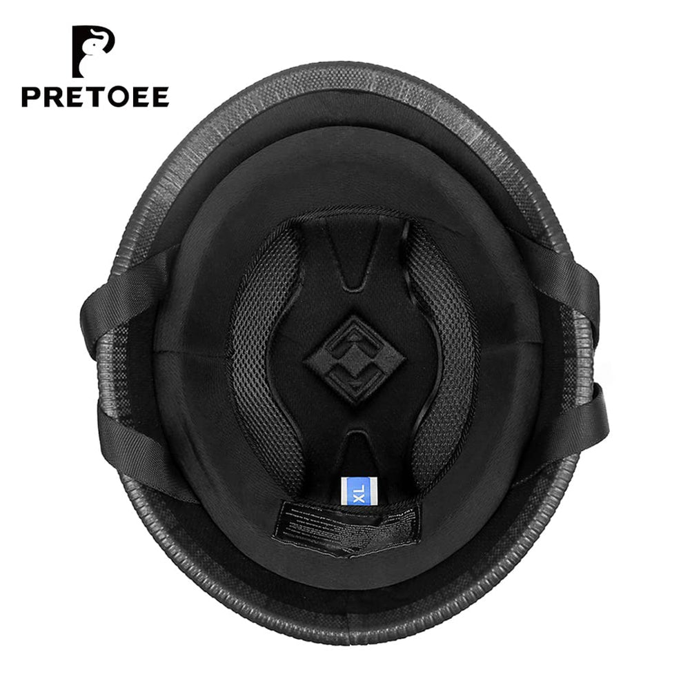 Pretoee helmet worn on scooter in urban setting demonstrating style and daytime visibility