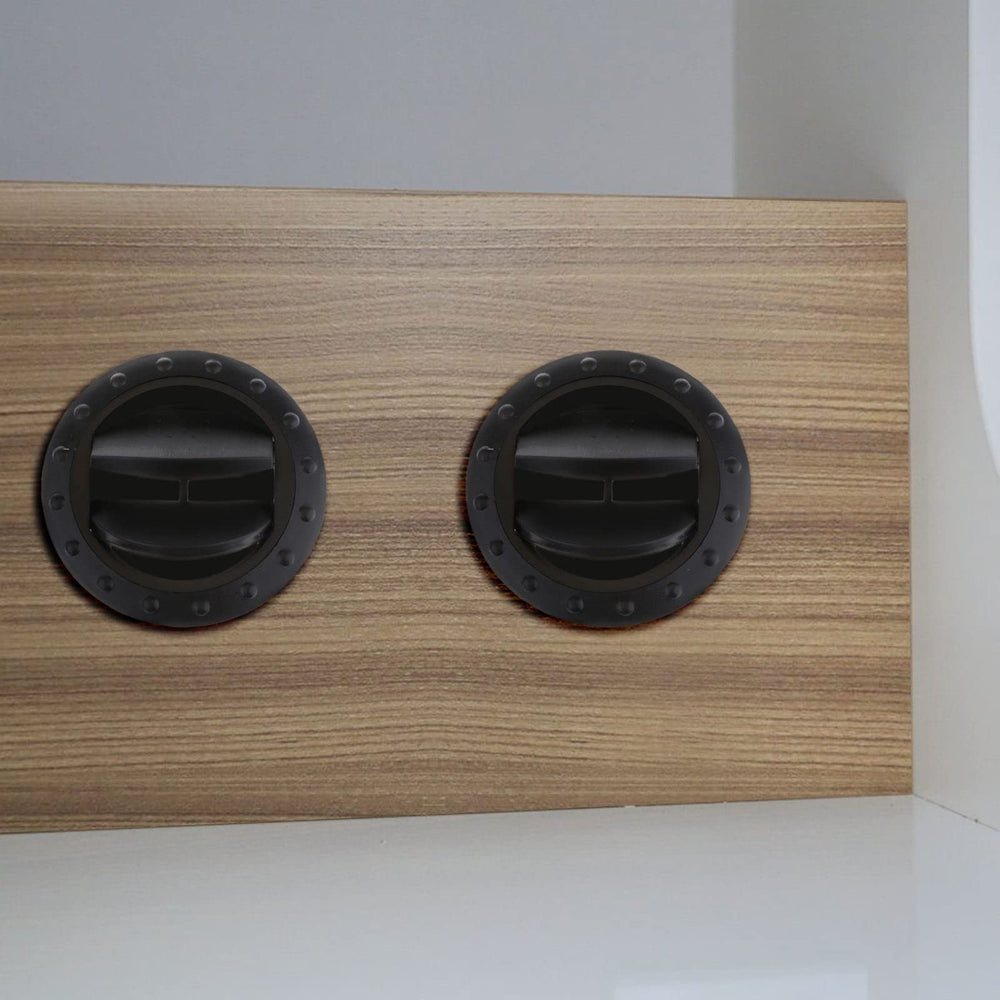 Prettyia vent next to a coin to show size and scale for easy planning