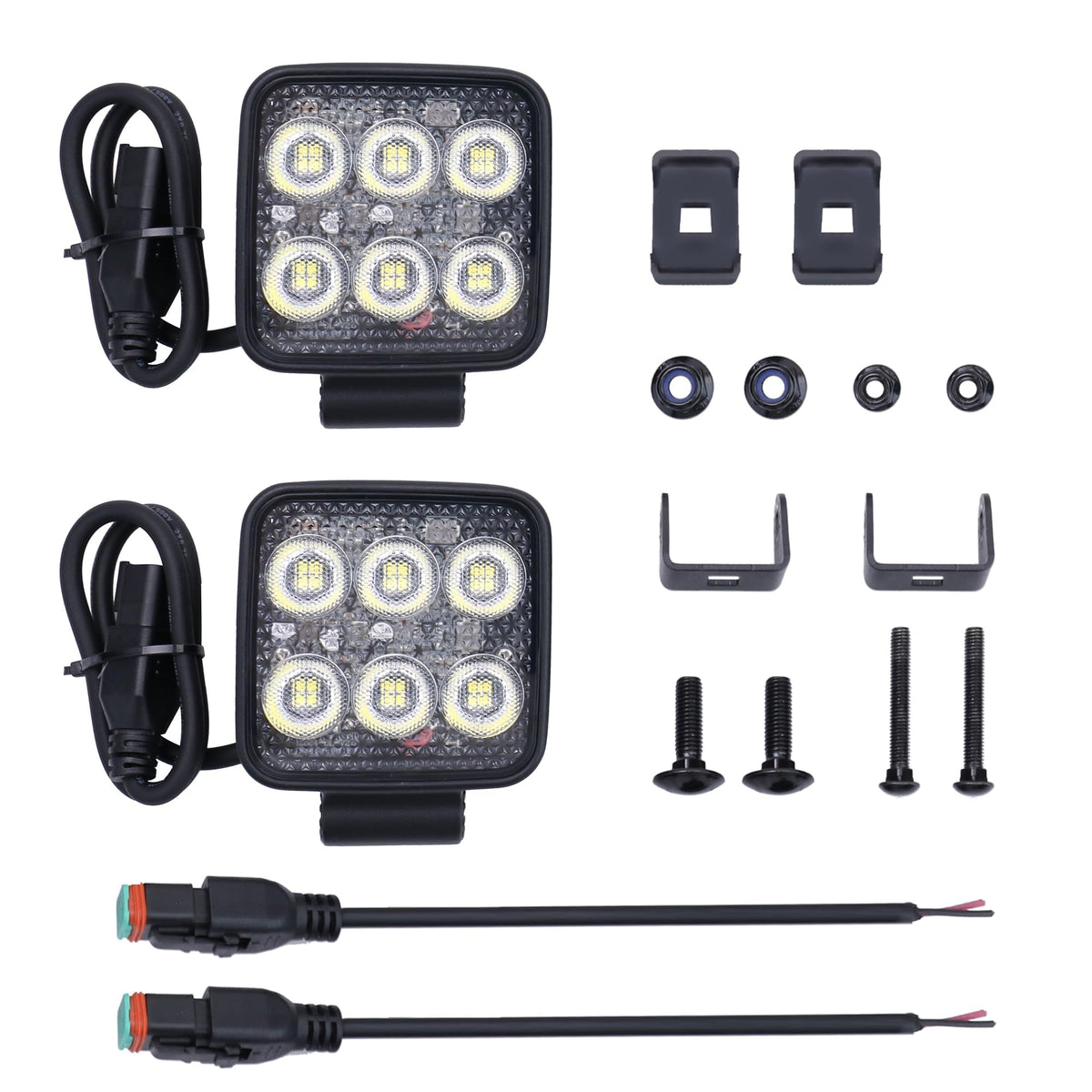 Primelux front view of LED light bar showing bright beam and robust housing benefit clear illumination