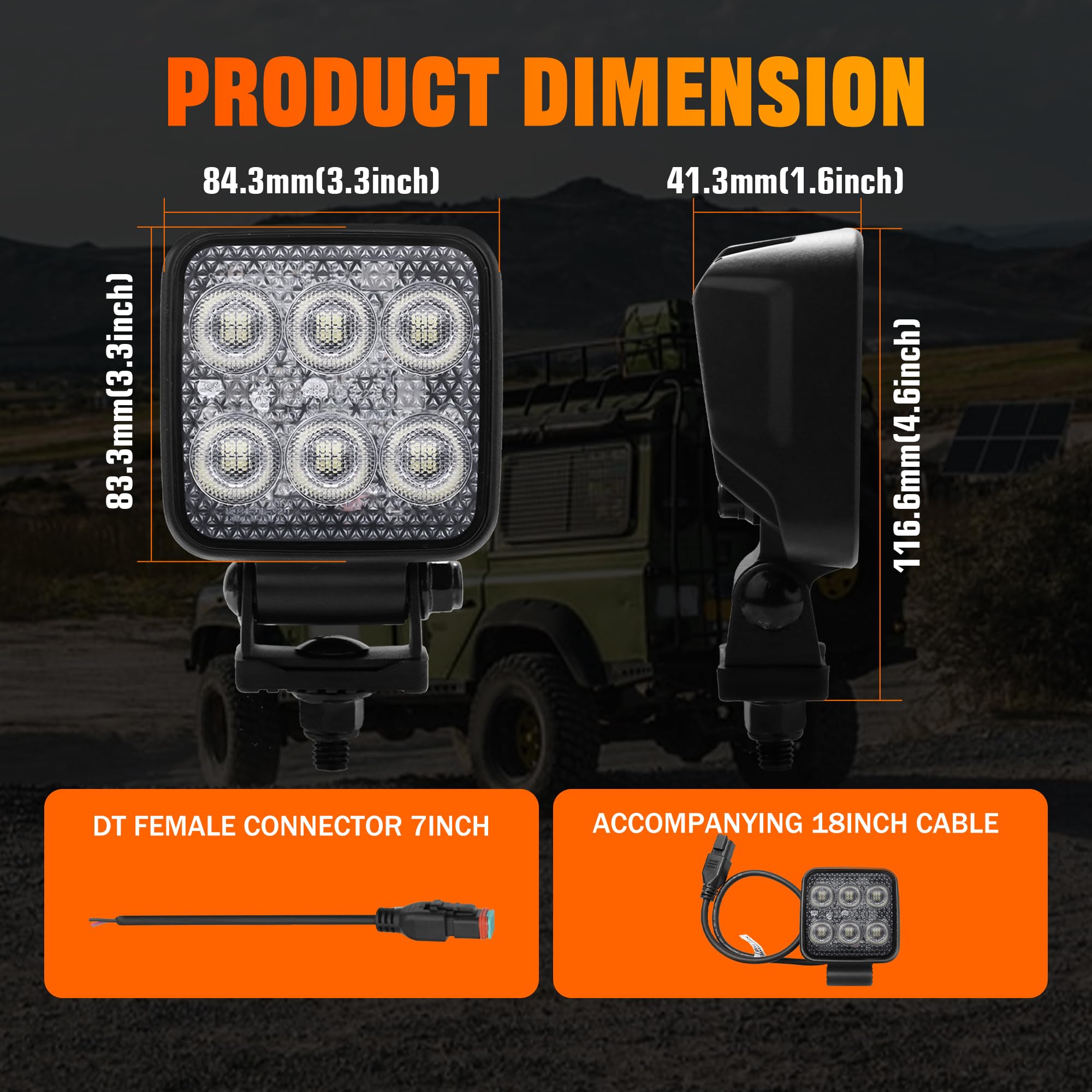 Primelux held in hand for scale illustrating compact size for versatile mounting