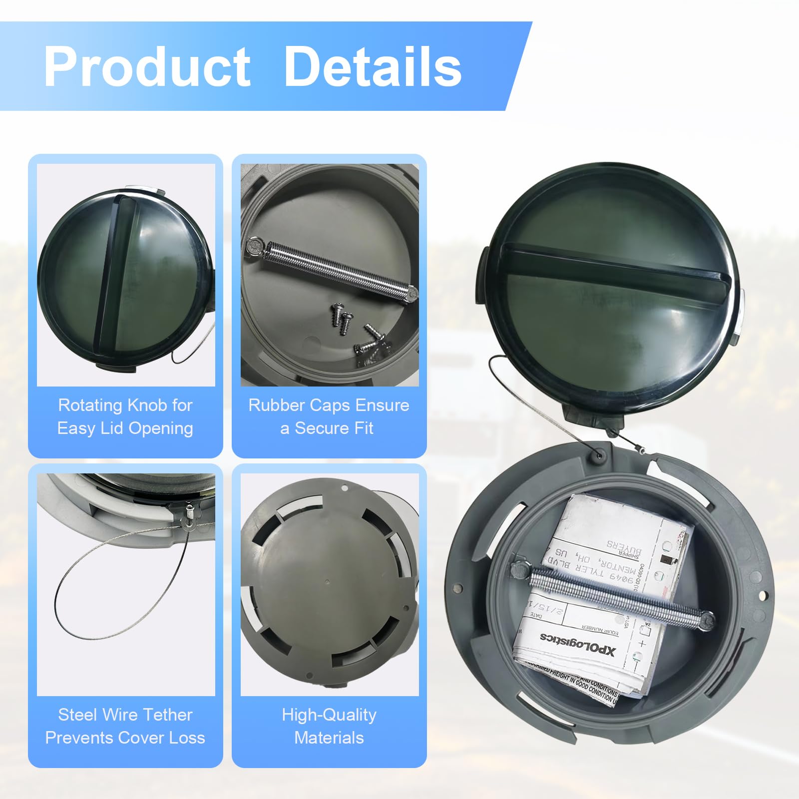 PRINIC side profile with wire-attached cover preventing loss while open