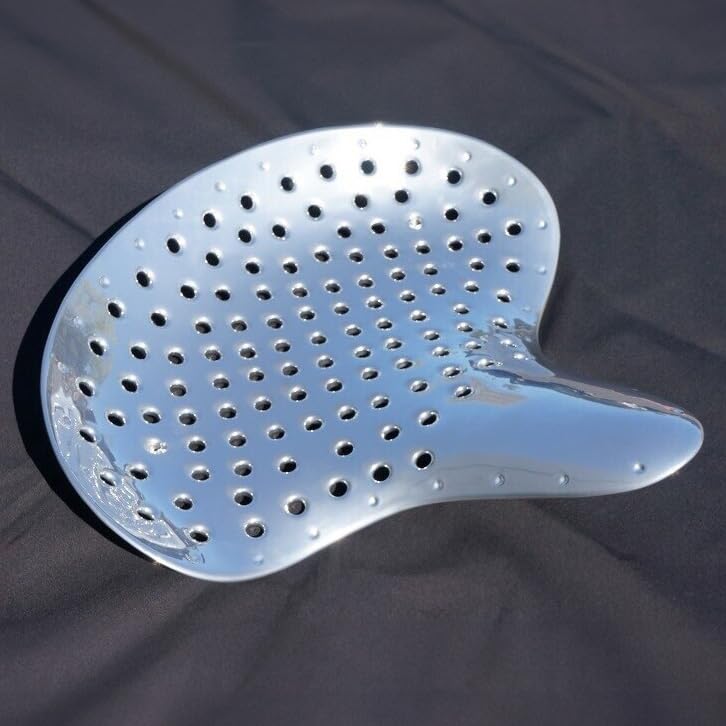 Prismatic Powders sprayed metal part with mirror-like chrome finish for visual appeal