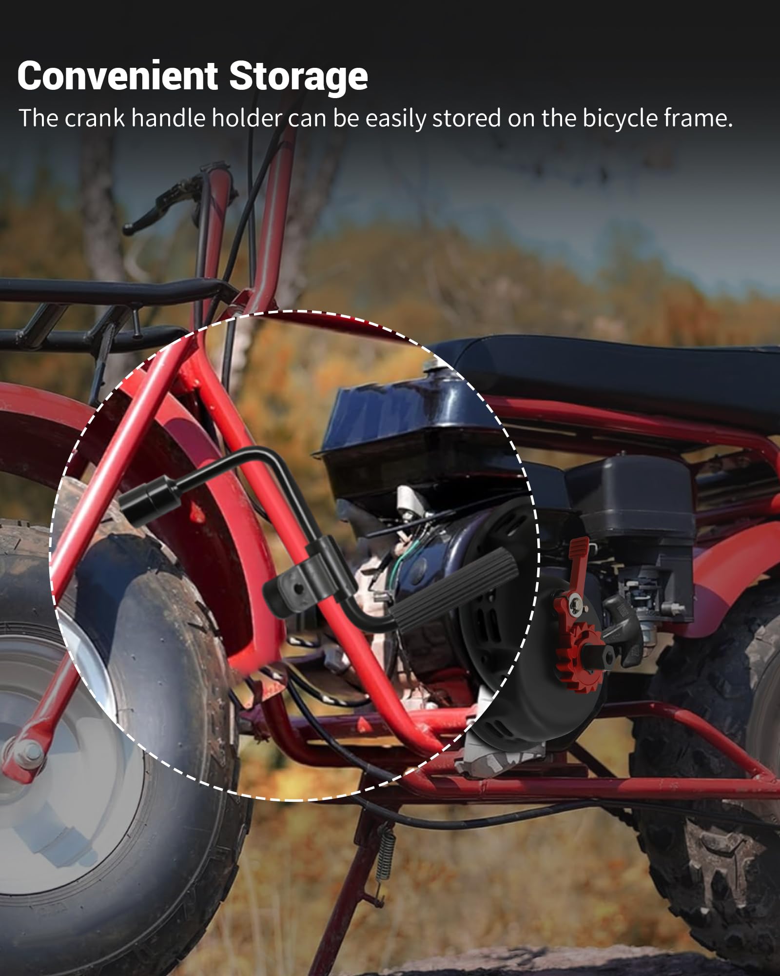 Prismora showing three-bolt installation points for quick tool-free-like fast mounting