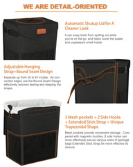 Pritent mesh pocket storage holding tissues and wipes for easy access