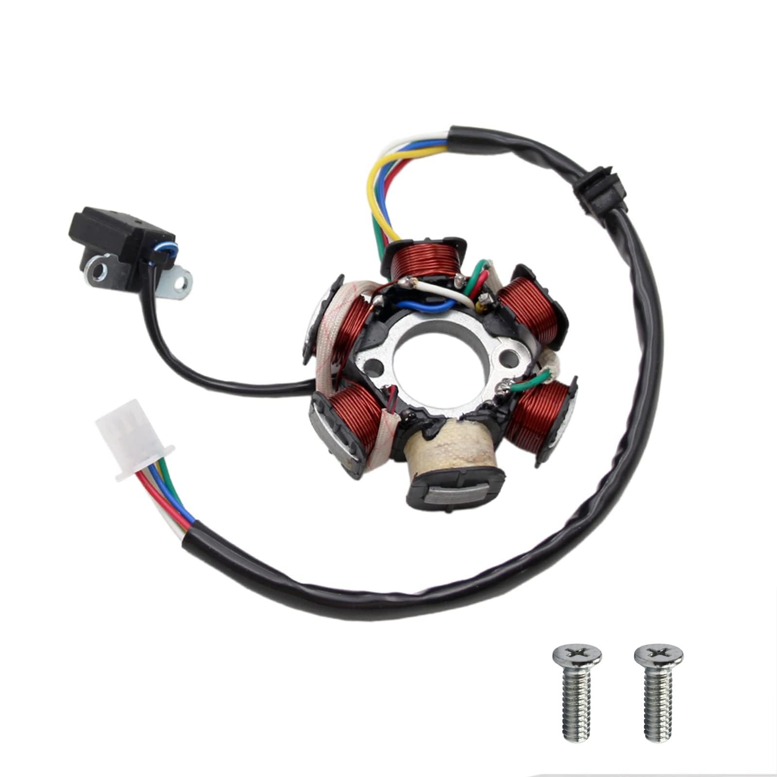 PRO BAT stator front view showing mounting face and connector for easy identification and fit