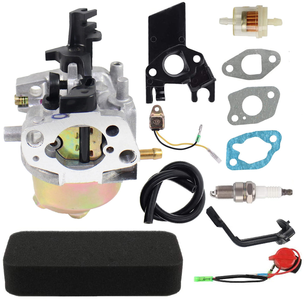 Pro Chaser front view of carburetor showing mounting points and fit for Generac, ensures correct replacement