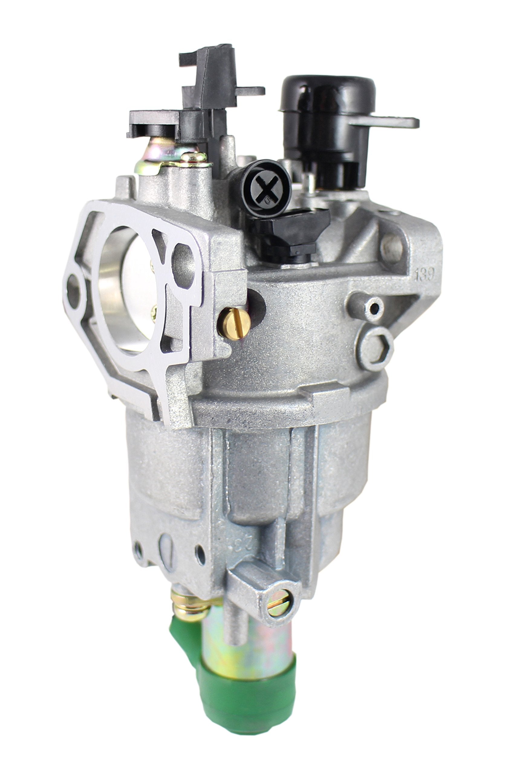 Pro Chaser carburetor installed in a generator demonstrating correct alignment and operation