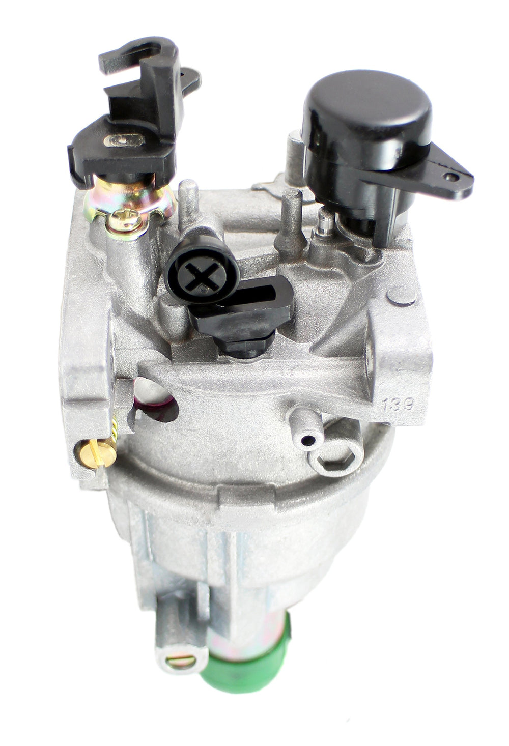 Pro Chaser carburetor next to spark plug showing size comparison and easy replacement