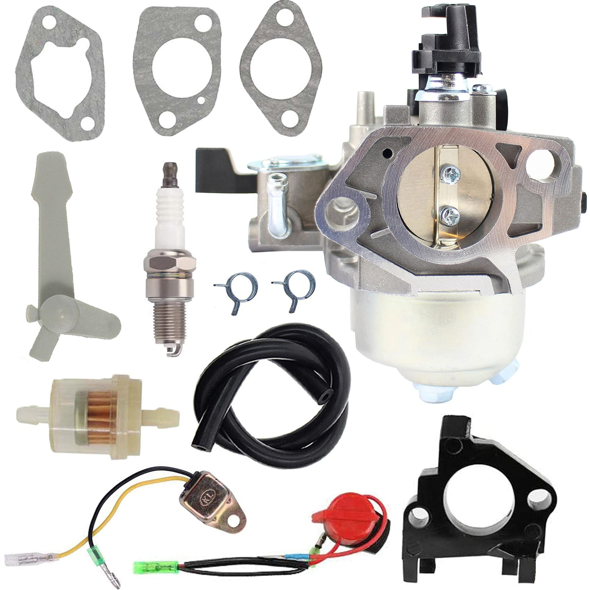 Pro Chaser carburetor front view showing mounting that fits GX340 engines for reliable replacement