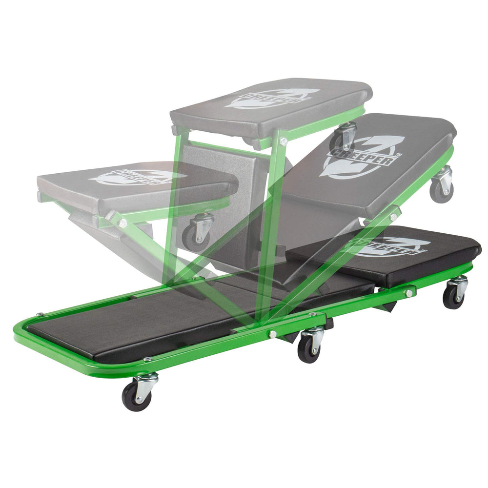 Pro-LifT C-2036DG folded in Z-shape as a seat for space-saving benefit