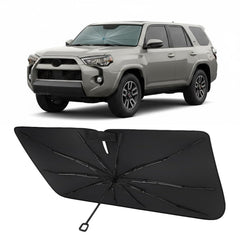 Proadsy 4Runner front view installed shows full windshield coverage and sunblock benefit
