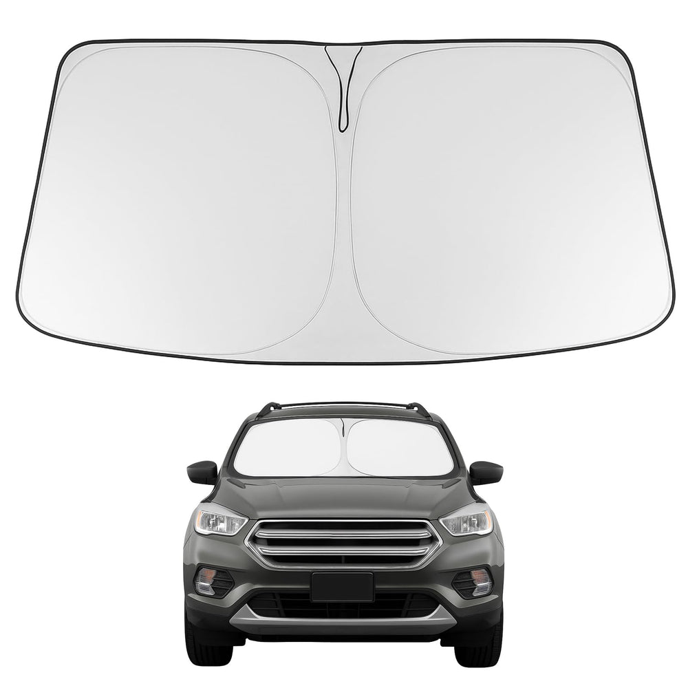 Proadsy front view showing full windshield coverage and heat reflection benefit