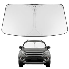 Proadsy front view showing full windshield coverage and heat reflection benefit