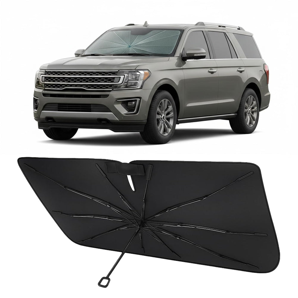 Proadsy front view of sun shade showing fit and coverage benefit