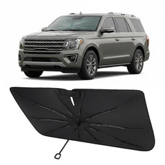 Proadsy front view of sun shade showing fit and coverage benefit