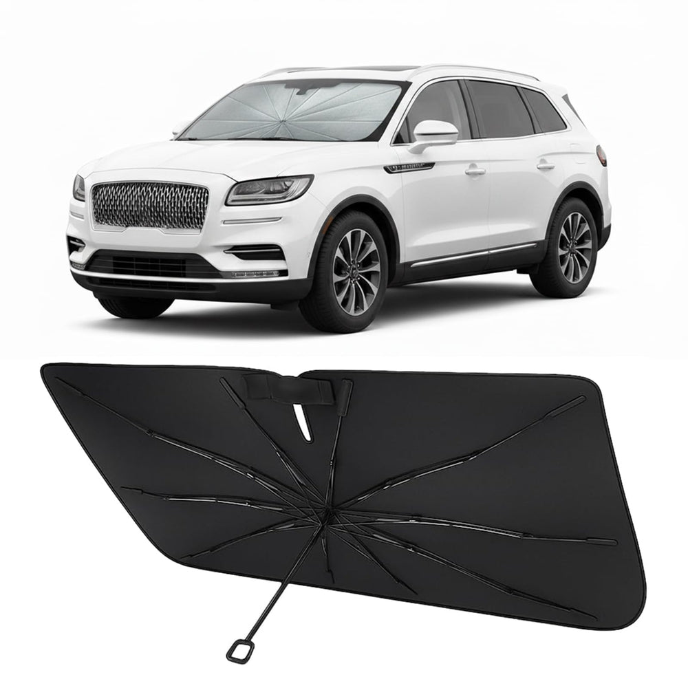 Proadsy front view showing precise Lincoln Nautilus fit and full windshield coverage