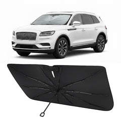 Proadsy front view showing precise Lincoln Nautilus fit and full windshield coverage