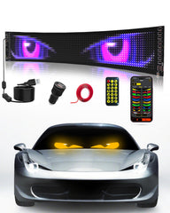 Probapro front view windshield LED sign showing clear devil-eye display benefit