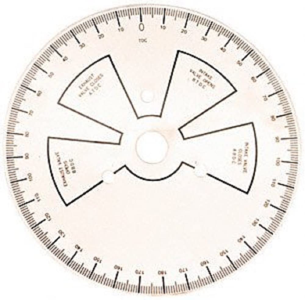 ProForm 9-inch degree wheel front face showing clear graduations for precise timing