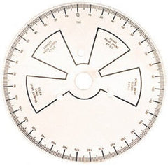 ProForm 9-inch degree wheel front face showing clear graduations for precise timing