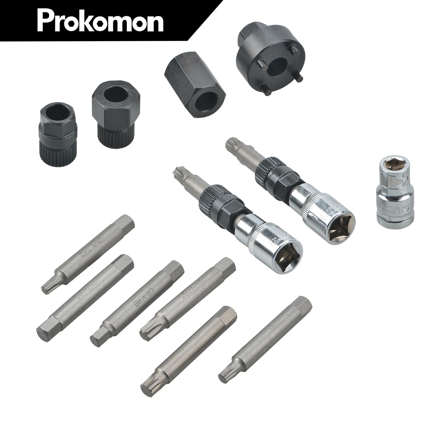 Prokomon close-up of spline socket teeth showing precision fit and durability benefit