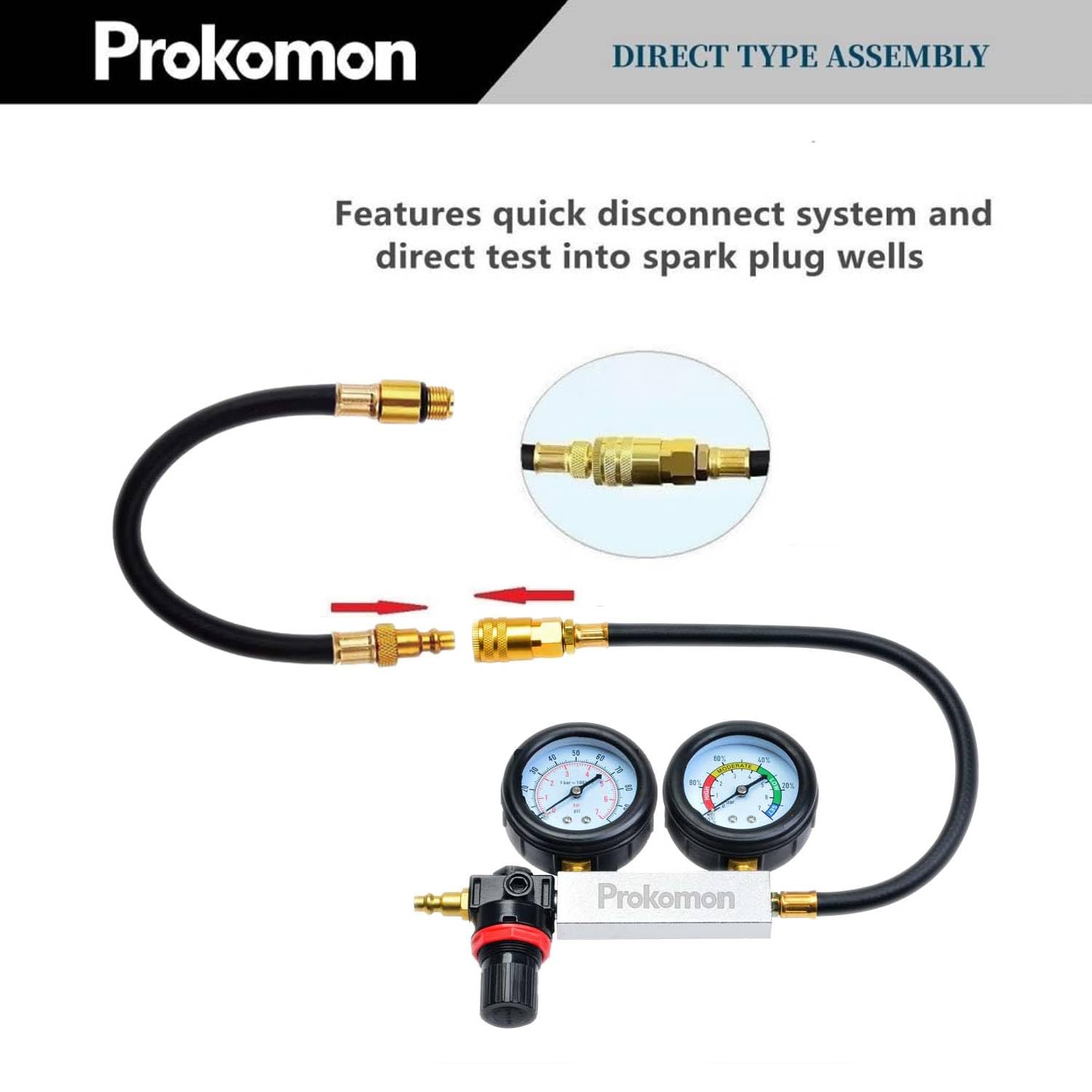 Prokomon M14 extension rod and extension hose for recessed spark plugs