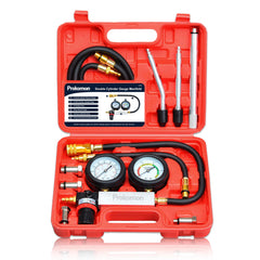 Prokomon front manifold gauge showing dual dials and regulator for precise diagnostics