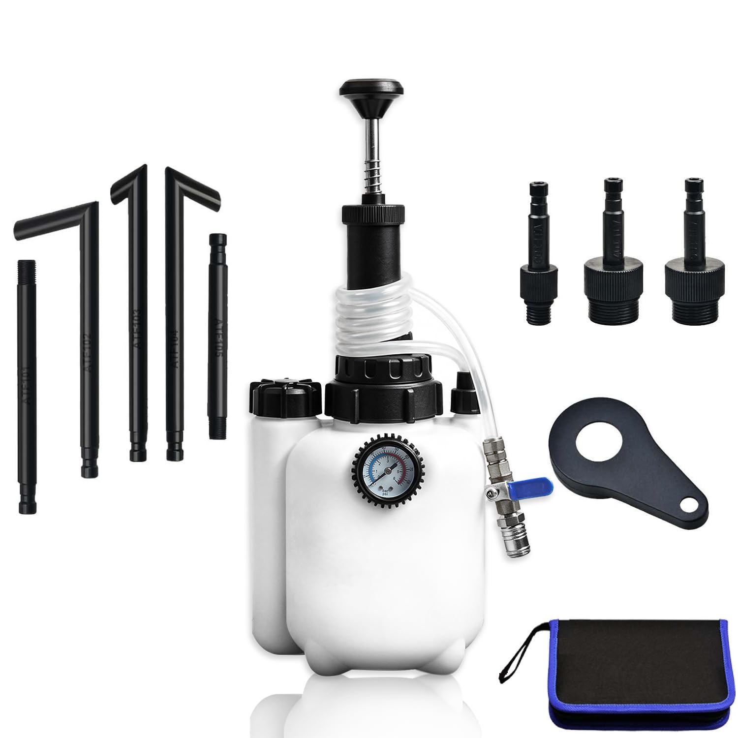 Prokomon front view of packed kit showing complete contents and portability benefit