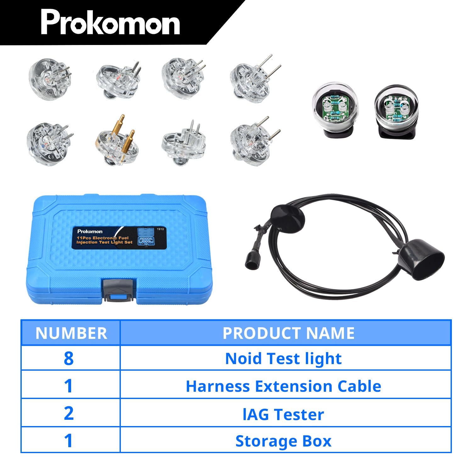 Prokomon long harness stretched across dashboard, 47-inch extension allowing driver-seat observation