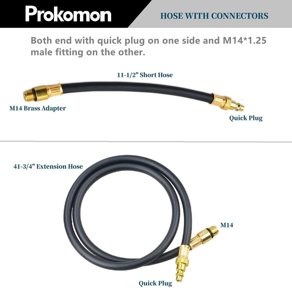 Prokomon complete kit laid out to show included hoses and fittings