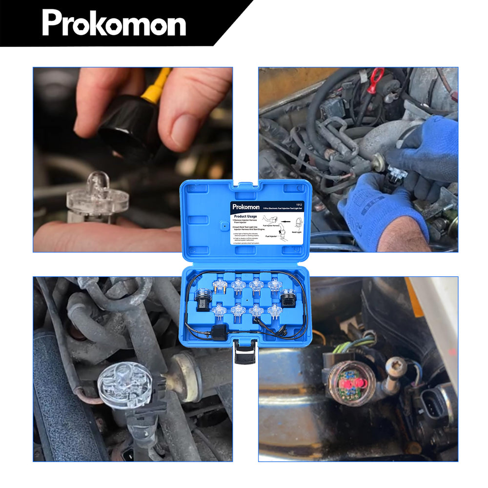 Prokomon kit beside ruler for scale, compact repair kit that’s easy to store and transport