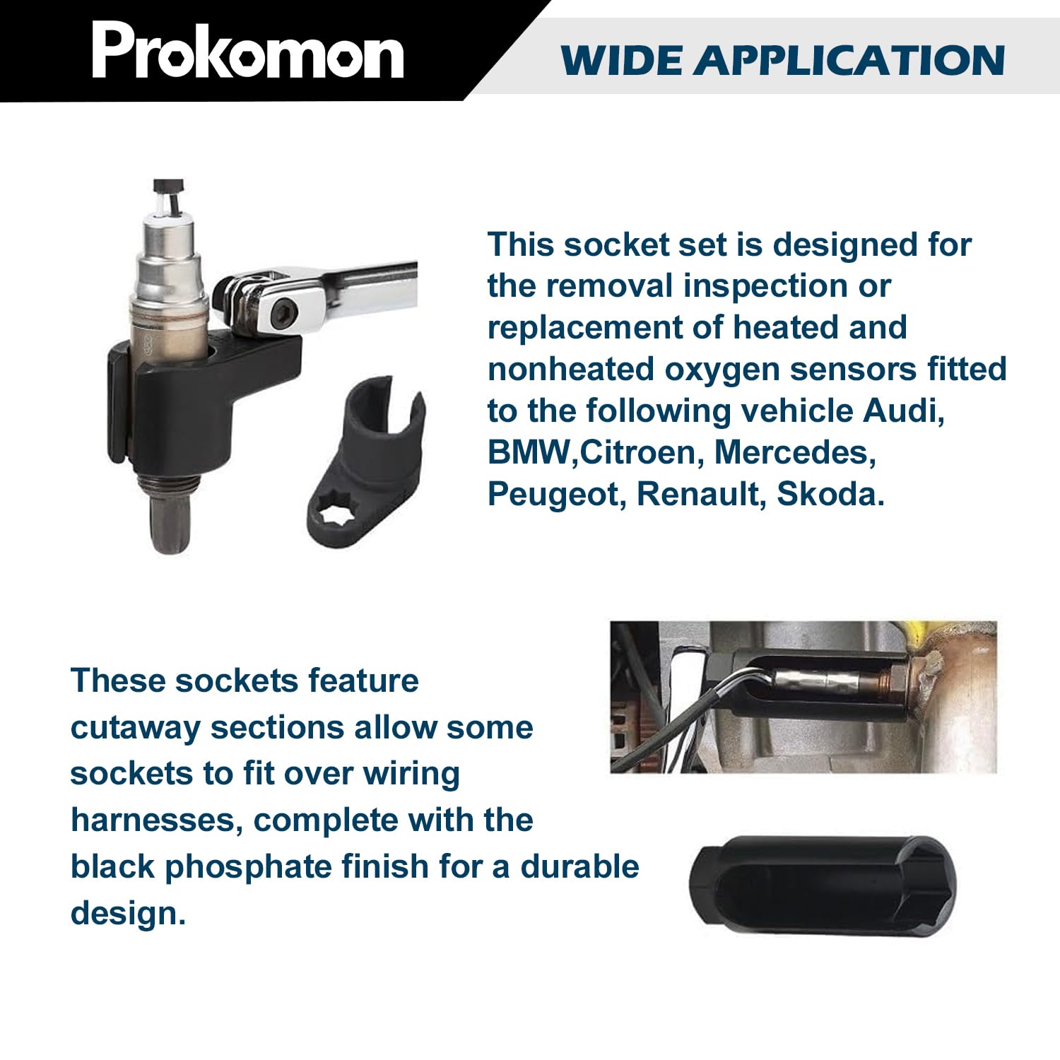 Prokomon socket next to ruler showing 80mm length for accurate reach measurement