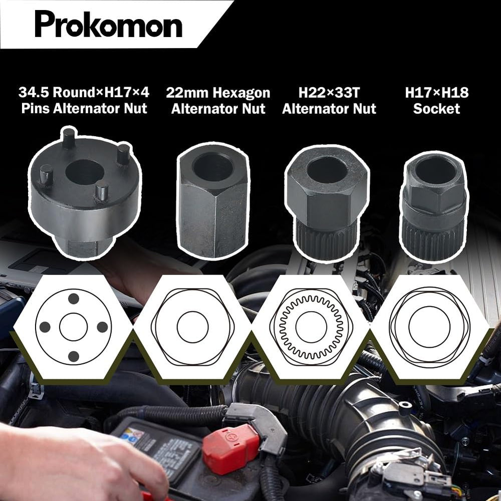 Prokomon tools installed in an engine bay demonstrating on-vehicle use and convenience