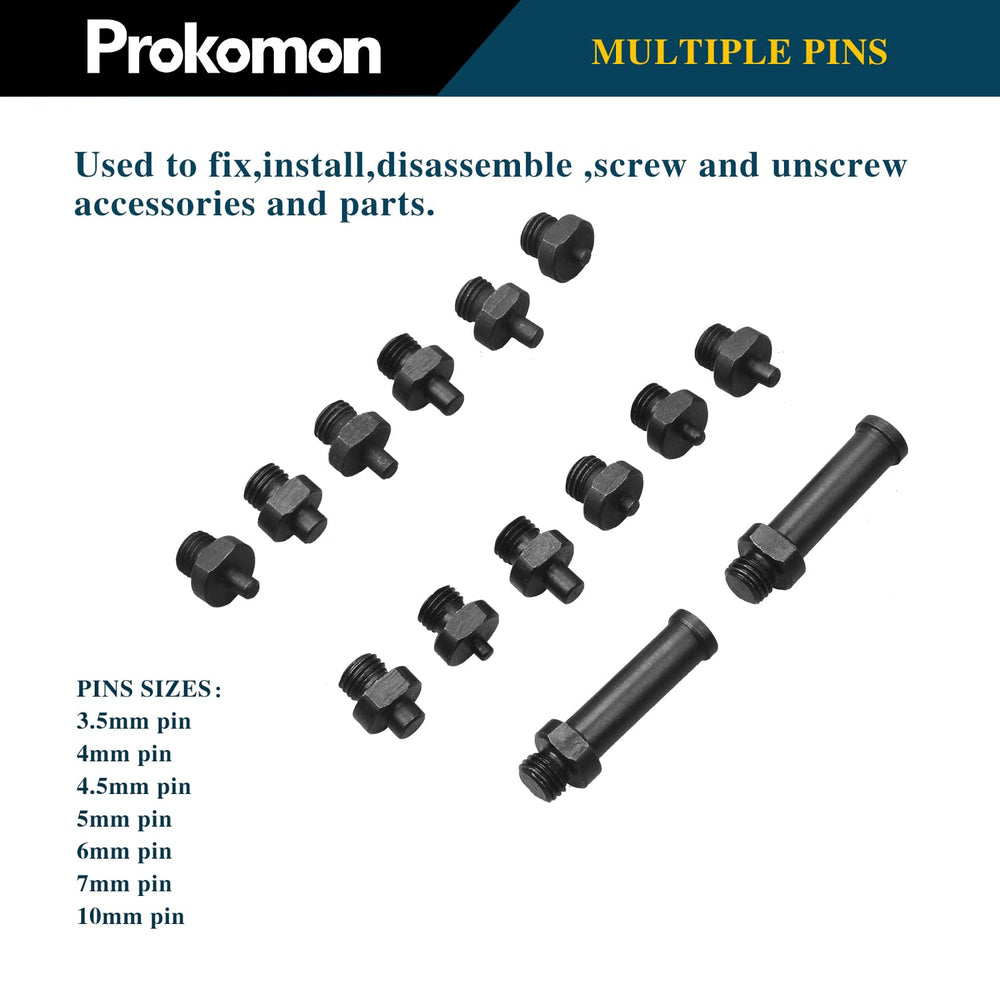 Prokomon wrench holding a vehicle pulley illustrating stable pulley retention during service