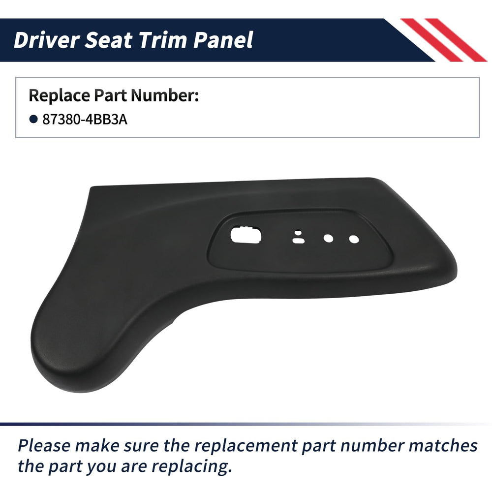 Promrmr panel mounted on Nissan Rogue seat demonstrating restored look